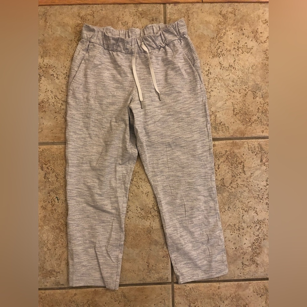 White and Gray Pant